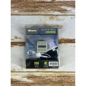 Rare Sealed Memorex 2GB Clip & Play MP3 Player (Grey) | Digital Music Player